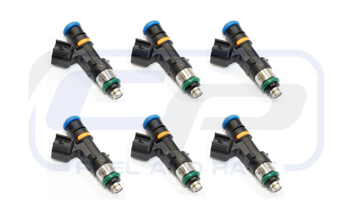 Nissan - SKYLINE R33 GTS-T (14mm) - 6x 1000cc BOSCH EV14 Fuel Injectors - 61mm - USCAR Connector (Radium Rail)